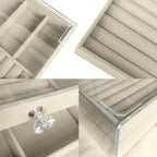 Porta-Joias 3 Camadas com Tampa Transparente e Interior de Veludo – foto 6