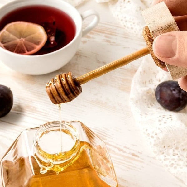 Pote para Mel de Vidro com Pegador de Madeira – foto 10