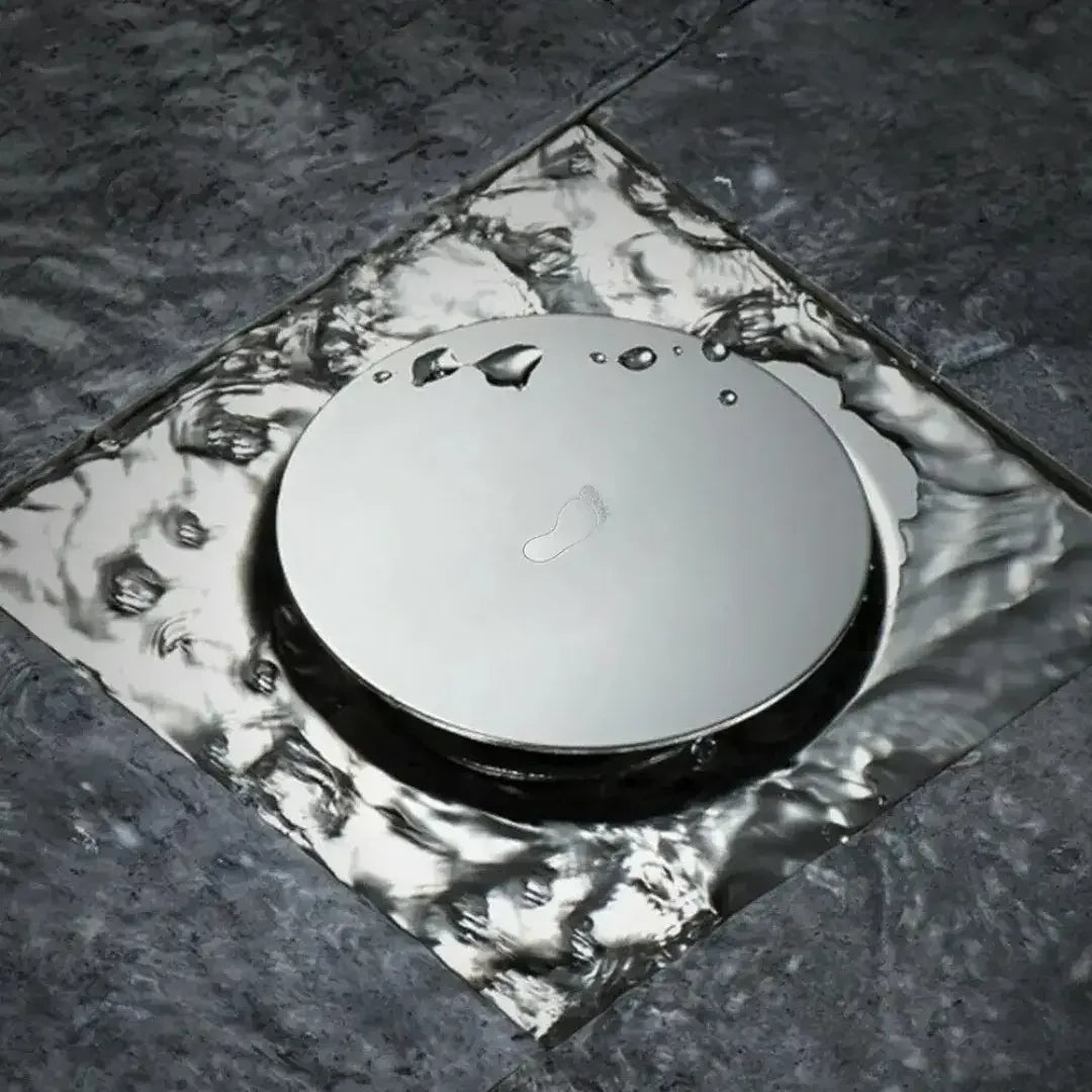 Ralo Click em Aço Inox com Tampa Abre e Fecha, 10 ou 15 cm
