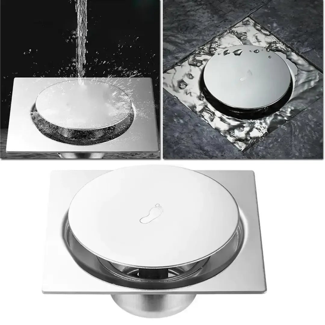 Ralo Click em Aço Inox com Tampa Abre e Fecha, 10 ou 15 cm – foto 3