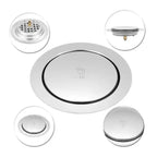 Ralo Click em Aço Inox com Tampa Abre e Fecha, 10 ou 15 cm – foto 4