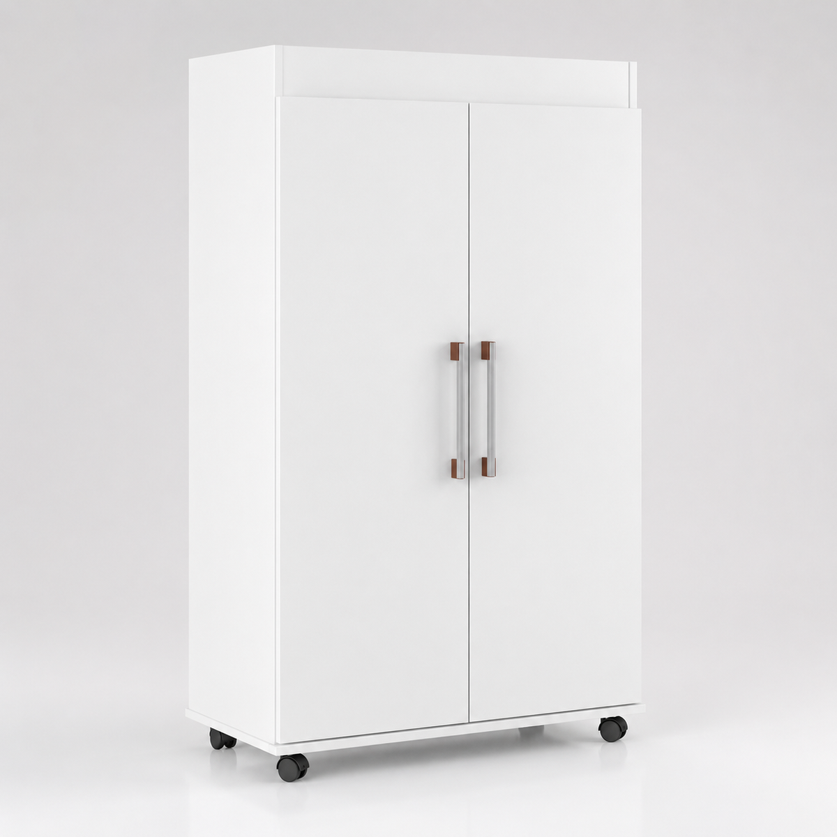 Sapateira com 2 Portas, 3 Prateleiras e Rodízios – foto 7