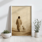 Quadro Decorativo Religioso Bom Pastor com Moldura Laqueada – foto 7