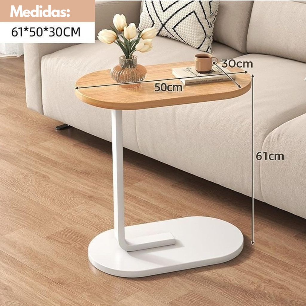 Mesa de Apoio Lateral em C para Sofá e Cama – foto 4