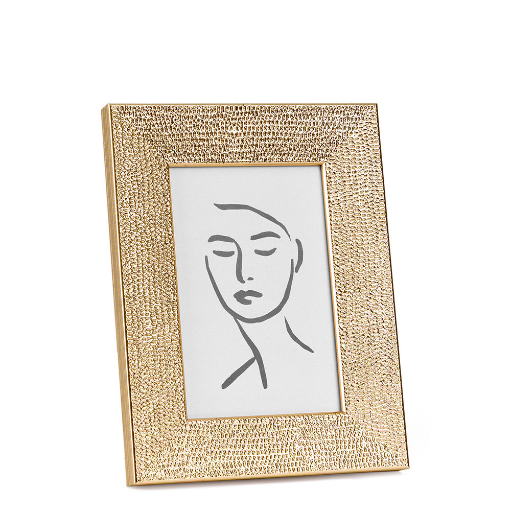 Porta-Retrato Dourado Texturizado 10x15 cm – foto 5