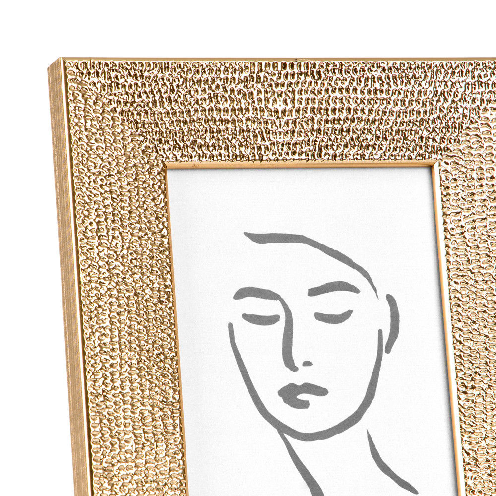 Porta-Retrato Dourado Texturizado 10x15 cm – foto 4