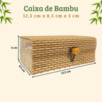 Kit 3 Caixas Organizadoras de Bambu com Tampa – foto 11