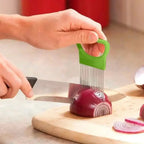 Suporte Guia de Aço Inox para Fatiar Cebola e Legumes – foto 2