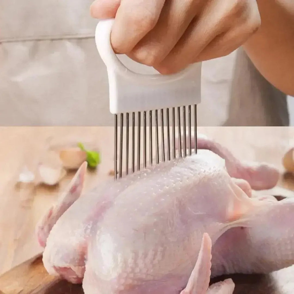 Suporte Guia de Aço Inox para Fatiar Cebola e Legumes – foto 5
