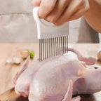 Suporte Guia de Aço Inox para Fatiar Cebola e Legumes – foto 5