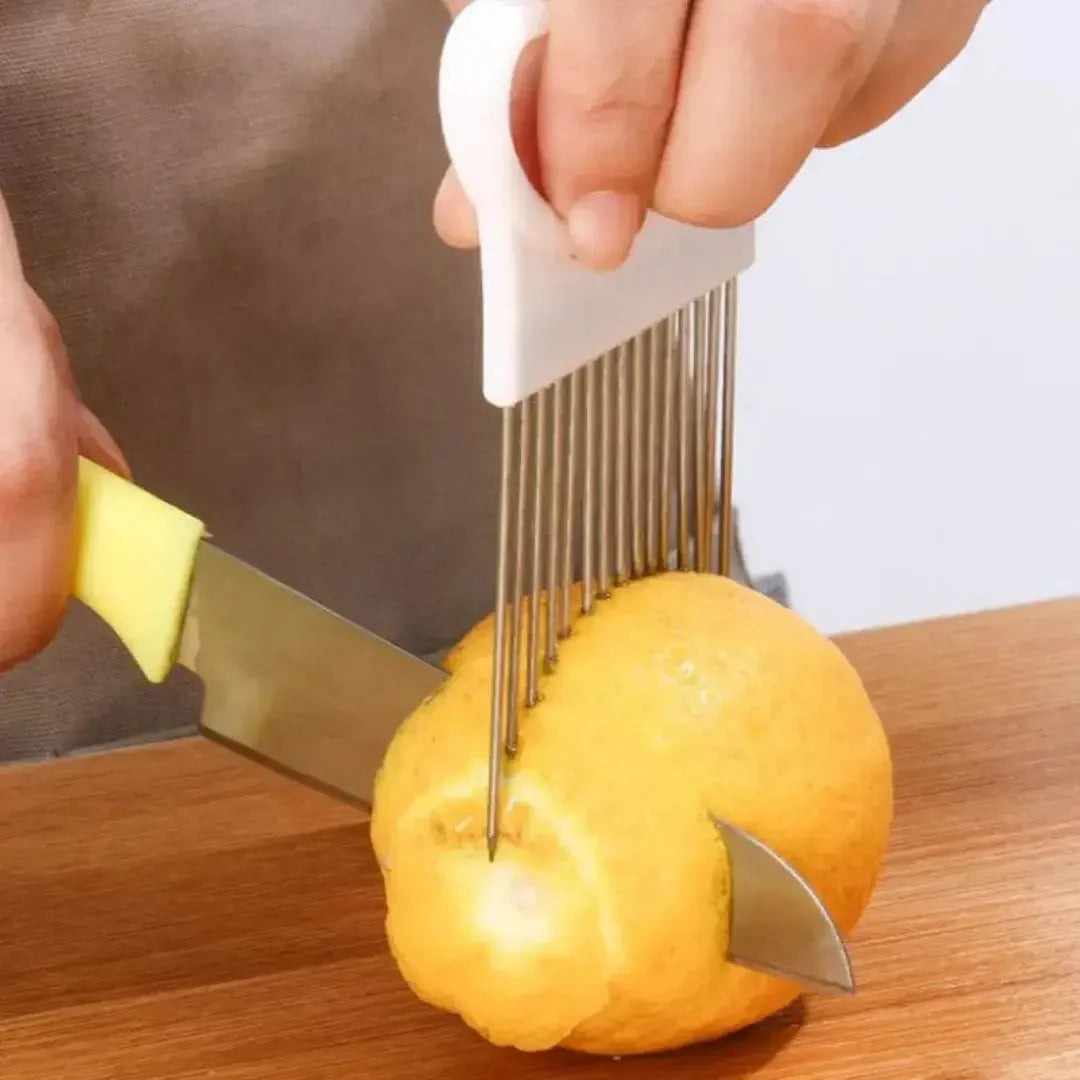 Suporte Guia de Aço Inox para Fatiar Cebola e Legumes – foto 7