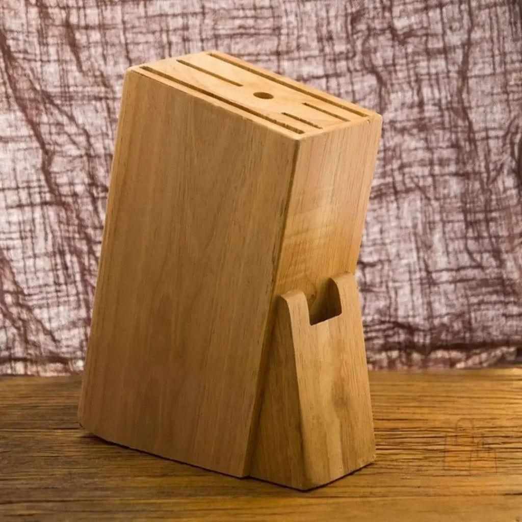 Suporte para Facas em Bambu com Base Antiderrapante