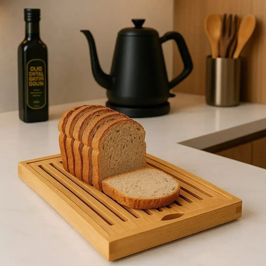 Tábua Migalheira de Bambu 2 em 1 com Base Coletora 38 x 24 cm – foto 2