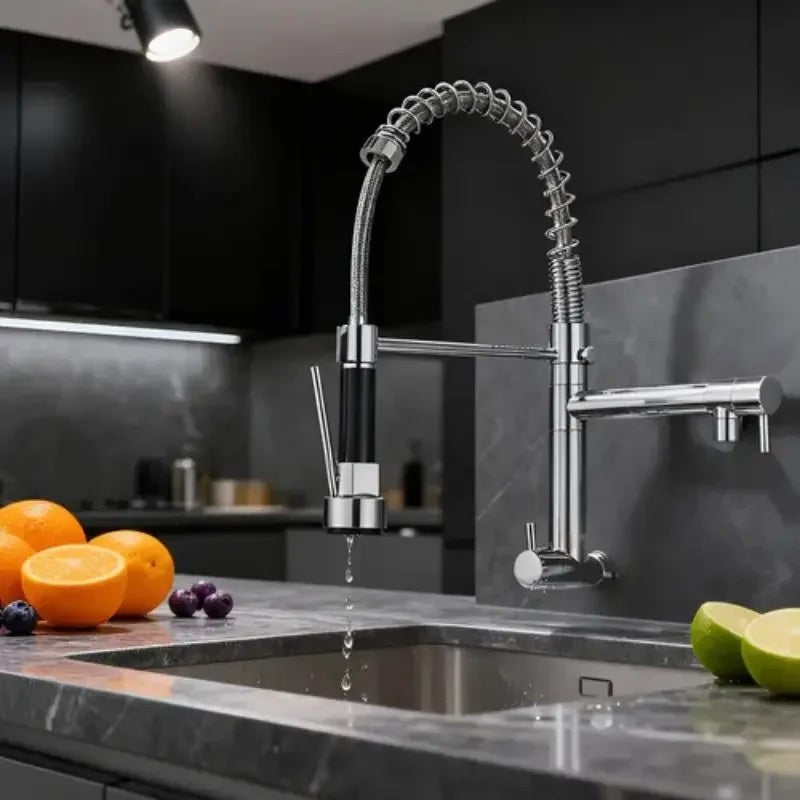 Torneira Gourmet Flexível Cromada Monocomando com Ducha e Giro 360° – foto 4