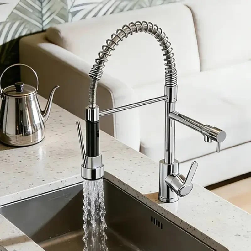 Torneira Gourmet Flexível Cromada Monocomando com Ducha e Giro 360° – foto 5