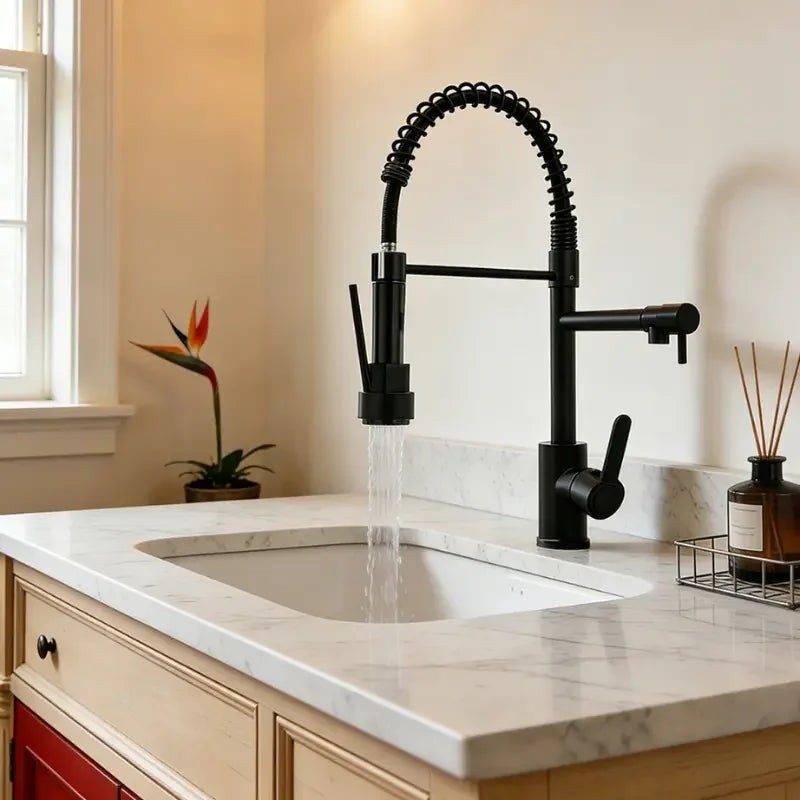Torneira Gourmet Flexível Preta Monocomando com Ducha e Giro 360° – foto 2
