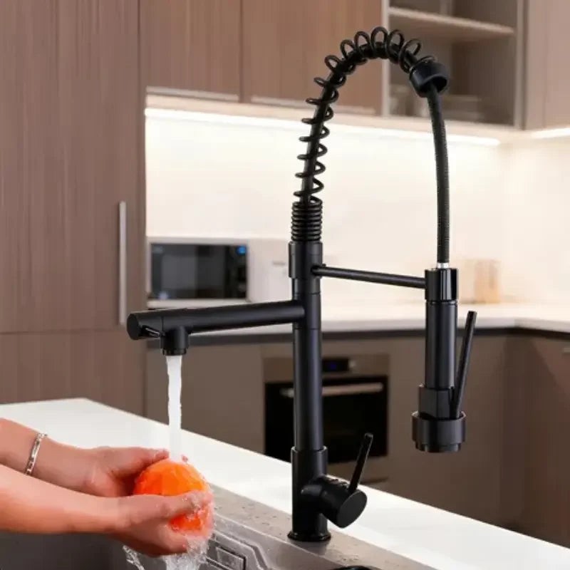 Torneira Gourmet Flexível Preta Monocomando com Ducha e Giro 360° – foto 5